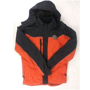 HD Mens Reflective Windbreaker Jacket sz XS